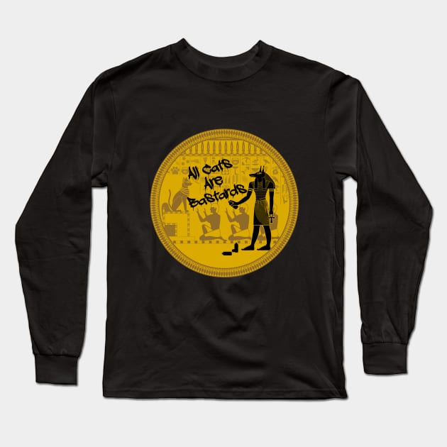 All cats are bastards Long Sleeve T-Shirt by LanfaTees